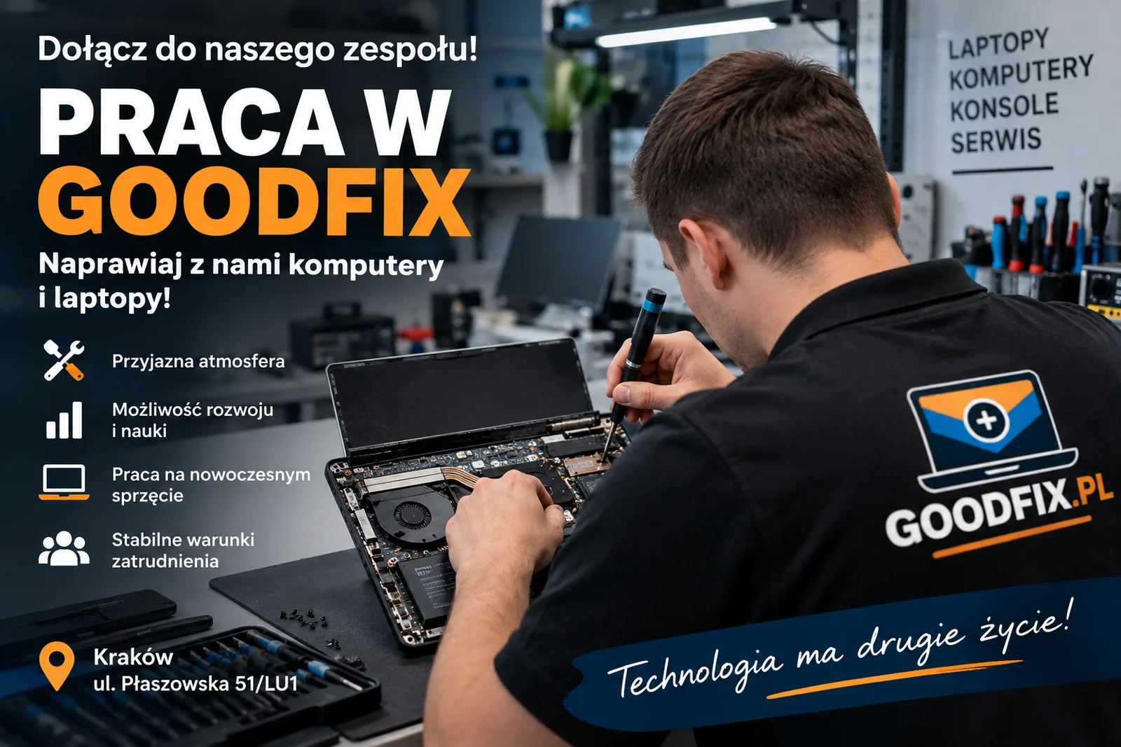 Praca w Goodfix – Technik serwisu komputerowego